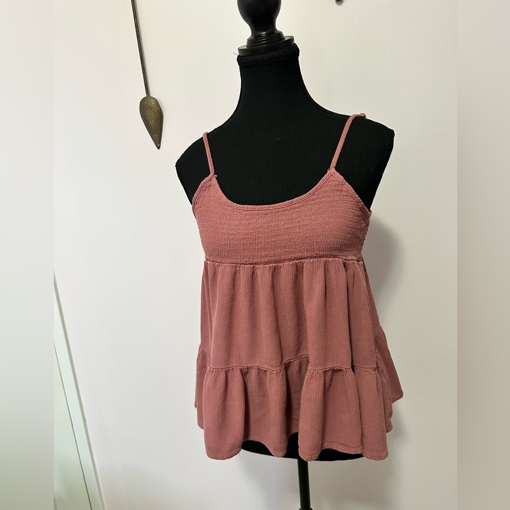 Women's Pink Sleeveless Top